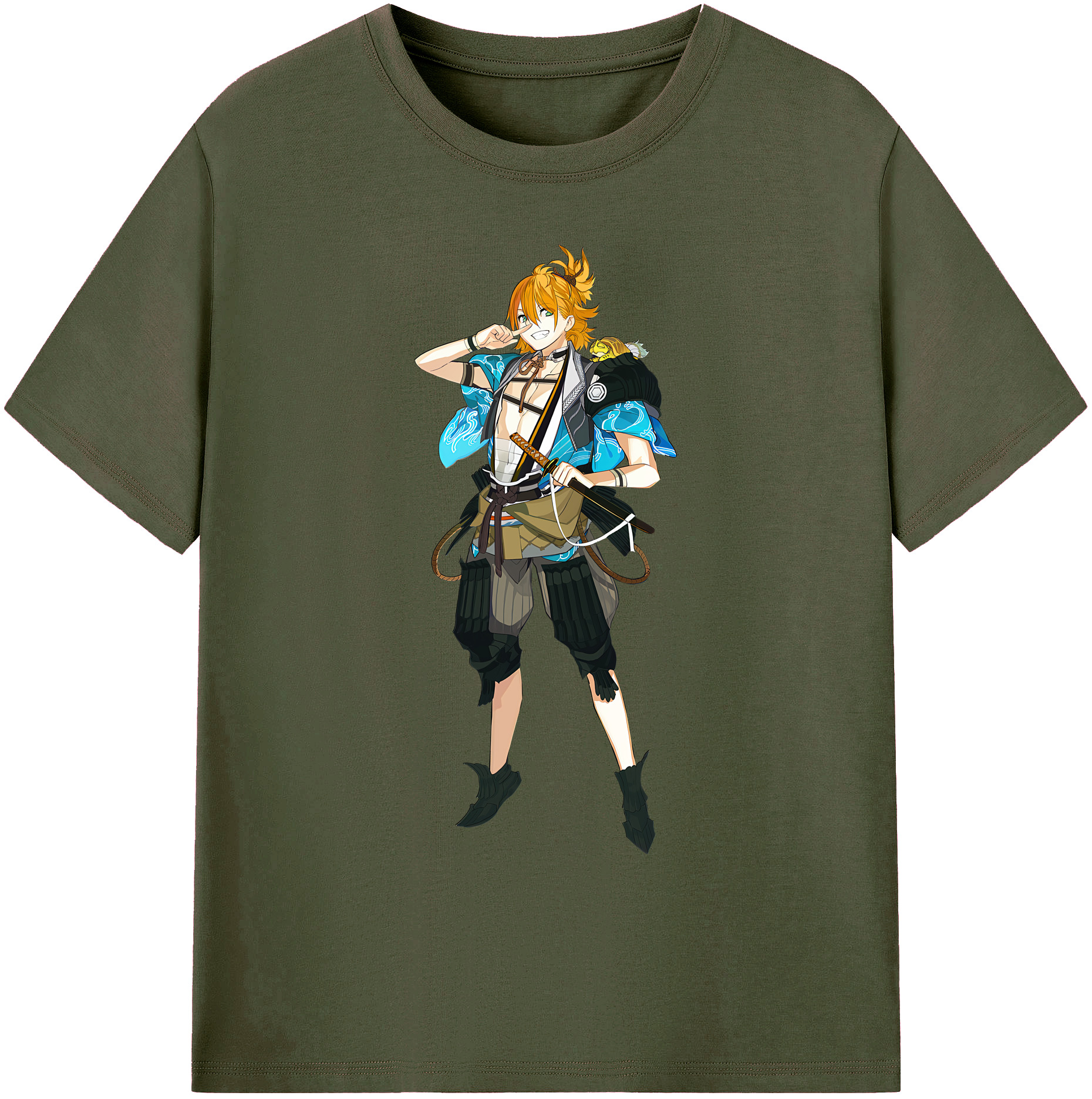 （画像用） 刀剣乱舞 Touken Ranbu 綿100％ メンズ半袖Tシャツ｜肌触りやわらか＆通気性